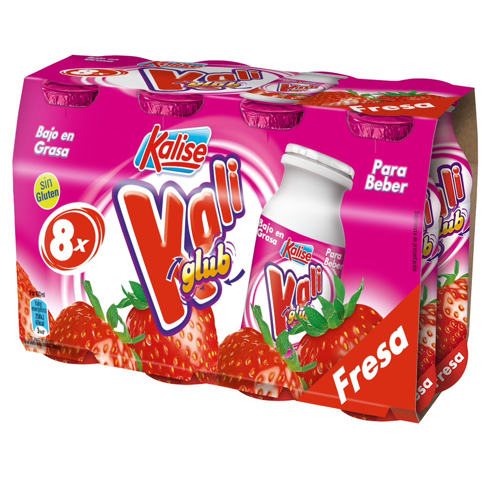 Kaliglub sabor Fresa 8x100ml