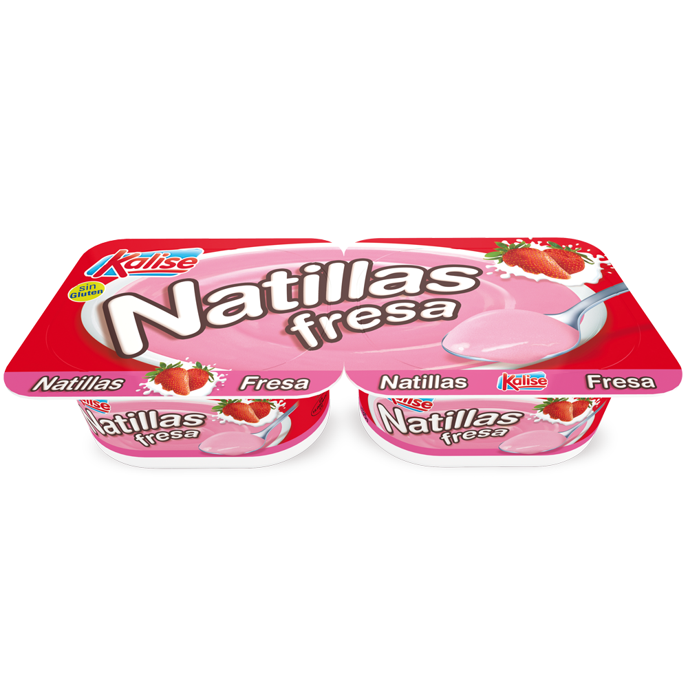 Natillas Fresa 2x125Grs
