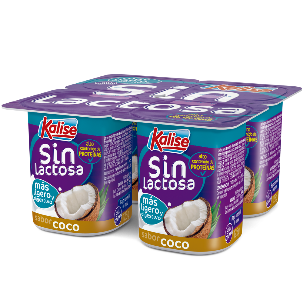 Sin lactosa sabor a Coco 4x125Grs