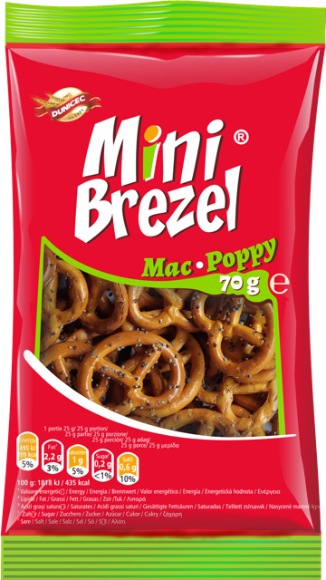 Mini Brezel with poppy seeds